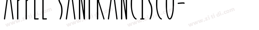 apple sanfrancisco字体转换